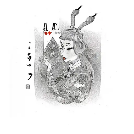 Alice in Wonderland tattoo tattoo design idea