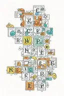 Periodic table tattoo design idea