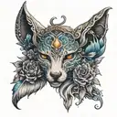 karma and winter  tattoo design idea