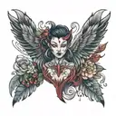 karma and winter  tattoo design idea