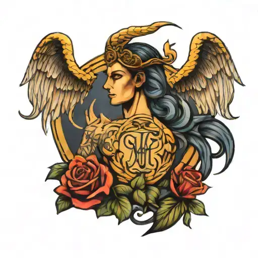 virgo zodiac sign for men tattoo design idea