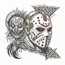 jason voorhees old school tattoo design idea