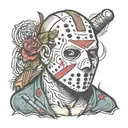 jason voorhees old school tattoo design idea