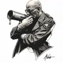 Medic Praying tattoo design idea