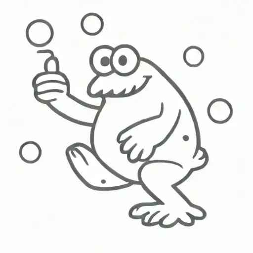 Cookie Monster tattoo design idea