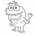 Cookie Monster tattoo design idea