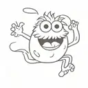 Cookie Monster tattoo design idea