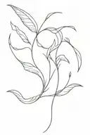 Create a tattoo design: On the back from vertebra C1 to T7 with equal distances between them, it must the following stri tattoo design idea