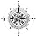 a compass led by a poetic quote about father being daughters guidance through life surrounded by roses  tattoo design idea