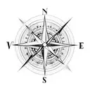 a compass led by a poetic quote about father being daughters guidance through life surrounded by roses  tattoo design idea