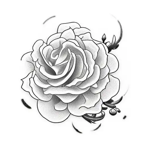 Estilo japonés gaisa, mascara onni y flores de loto tattoo design idea