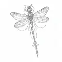 dragonfly tattoo design idea