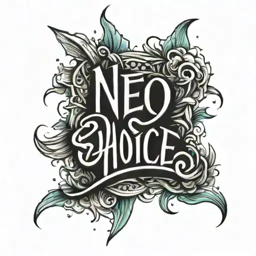 text  choices  tattoo design idea