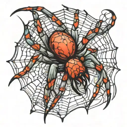 spider tattoo design idea