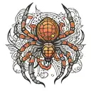 spider tattoo design idea