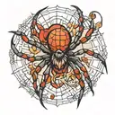 spider tattoo design idea