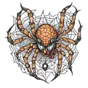spider tattoo design idea