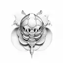 shell garter pretty tattoo design idea