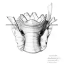 shell garter tattoo design idea