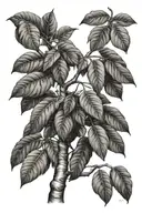 mango tree tattoo design idea