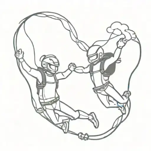 Best friends, athens ohio, skydiving, 424 tattoo design idea