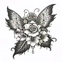 no rain no flowers tattoo design idea