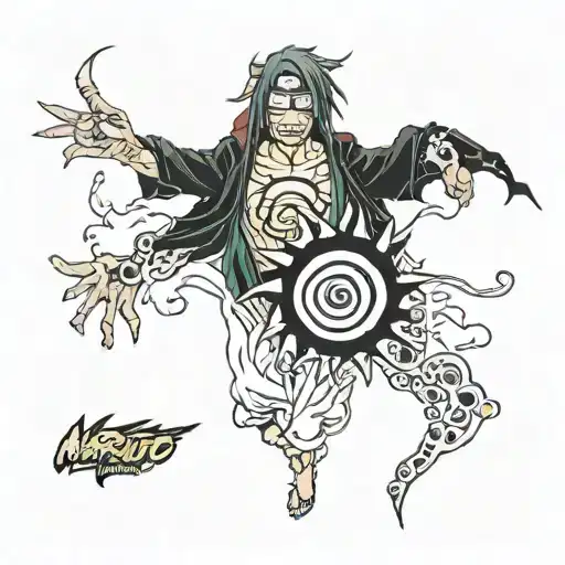 Naruto Ripper Death Itachi Sharingan tattoo design idea