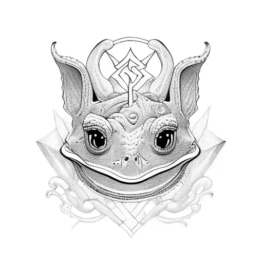 a princesa e o sapo  tattoo design idea