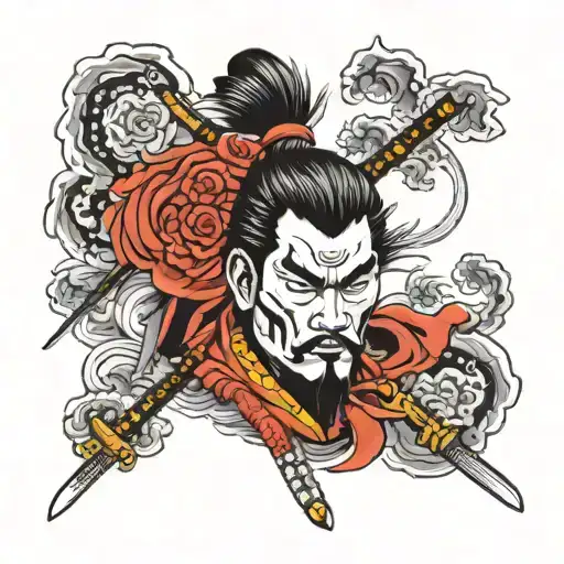 jack of all trade samurai  tattoo design idea