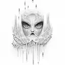 tears in the rain tattoo design idea