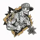 electrician mechanic tech tattoo design idea