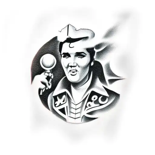 Elvis tattoo design idea