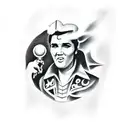 Elvis tattoo design idea