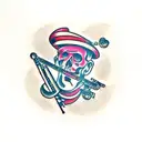 flute tattoo design idea