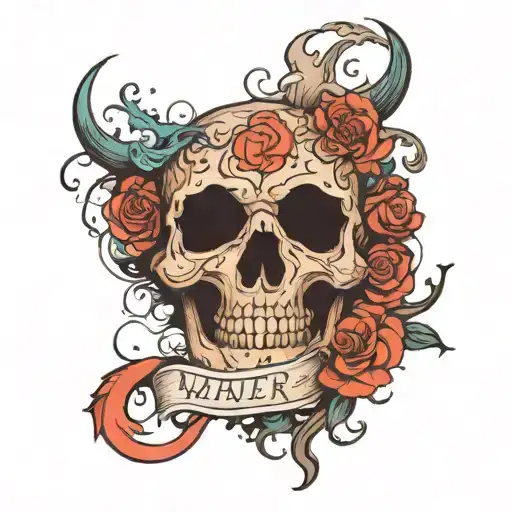 mind over matter tattoo design idea