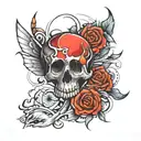 mind over matter tattoo design idea