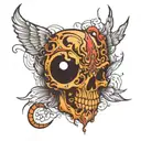 mind over matter tattoo design idea