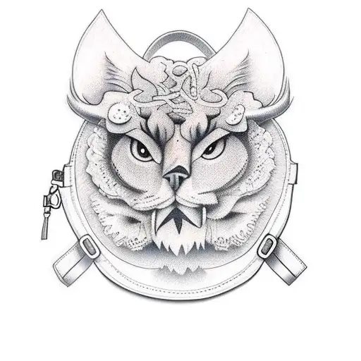backpack tattoo design idea