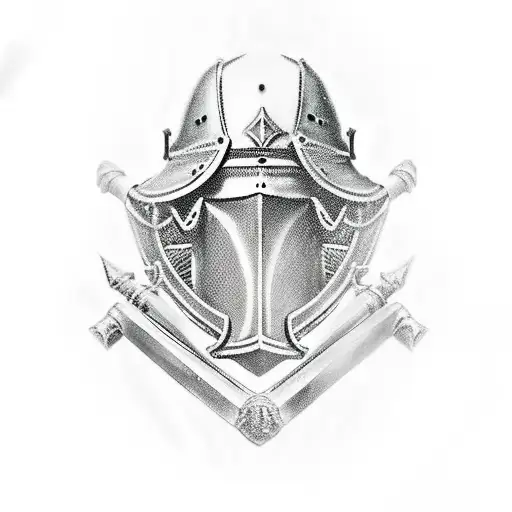 A medieval knight  tattoo design idea