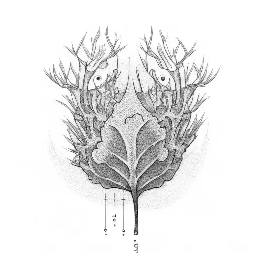 ginkgo biloba tattoo design idea
