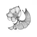 ginkgo biloba tattoo design idea
