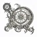 The design should feature the digital numbers "00:00" in a clean, digital clock font. This represents midnight, the symb tattoo design idea