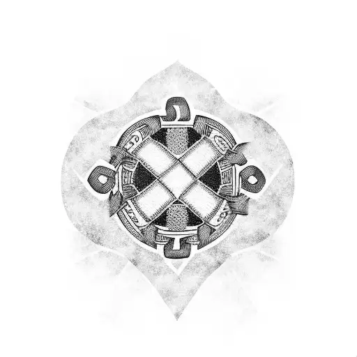 chicago flag inside shamrock tattoo design idea