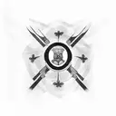 chicago flag inside shamrock tattoo design idea