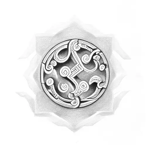 tamil om symbol tattoo design idea