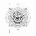 tamil om symbol tattoo design idea