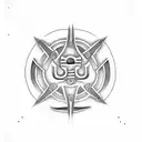 tamil om symbol tattoo design idea