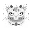 Oreo Cookie Cat tattoo design idea