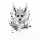 simple barbed wire heart tattoo design idea