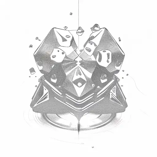 Dice tattoo design idea